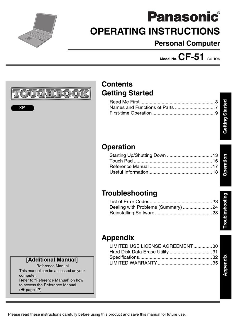Panasonic Toughbook CF-51LCMDDBM User manual
