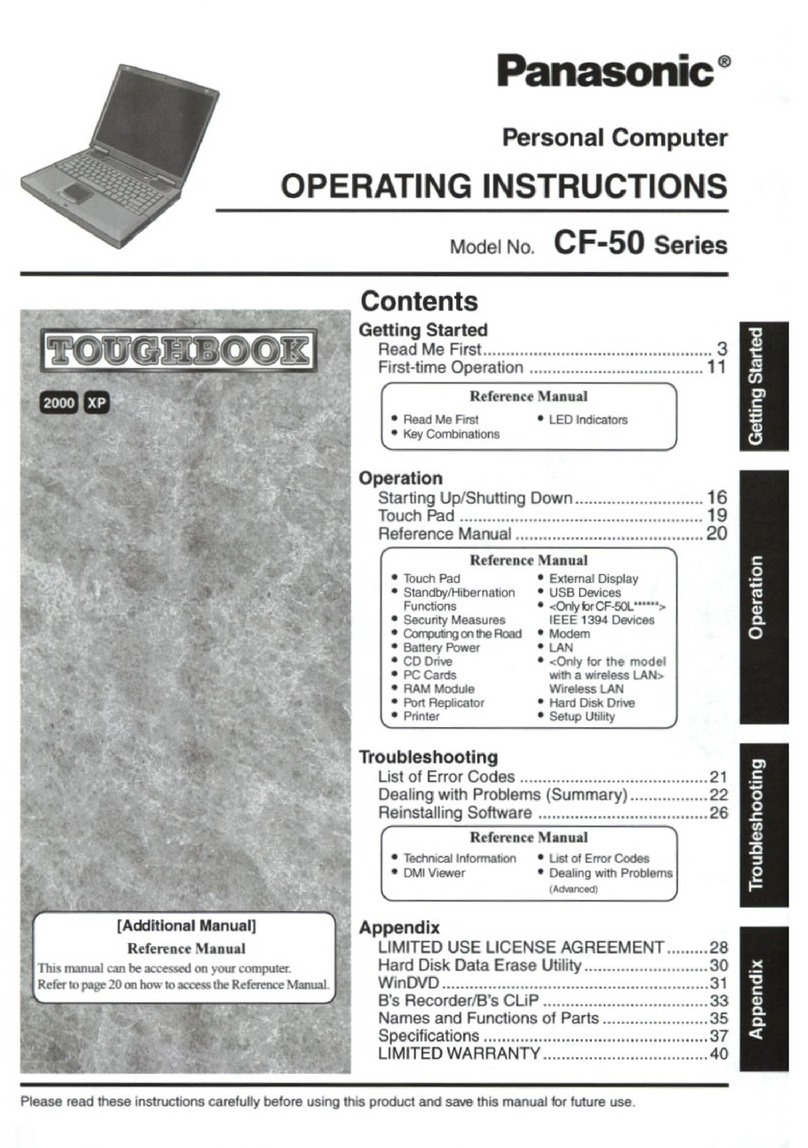 Panasonic Toughbook CF-50F1FGUDM user guide