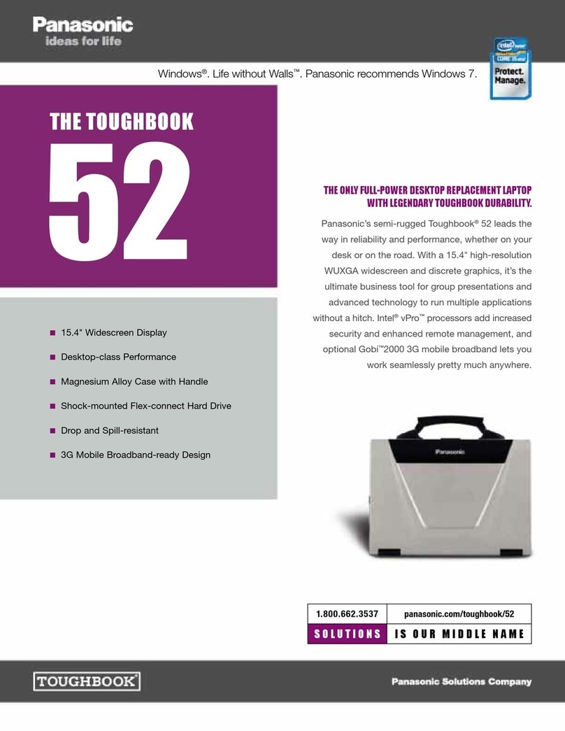 Panasonic Toughbook CF-50LB2UDKM User manual Panasonic Toughbook CF-50LB2UDKM User manual