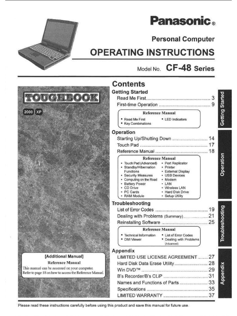 Panasonic Toughbook CF-48E4KFUDM user guide