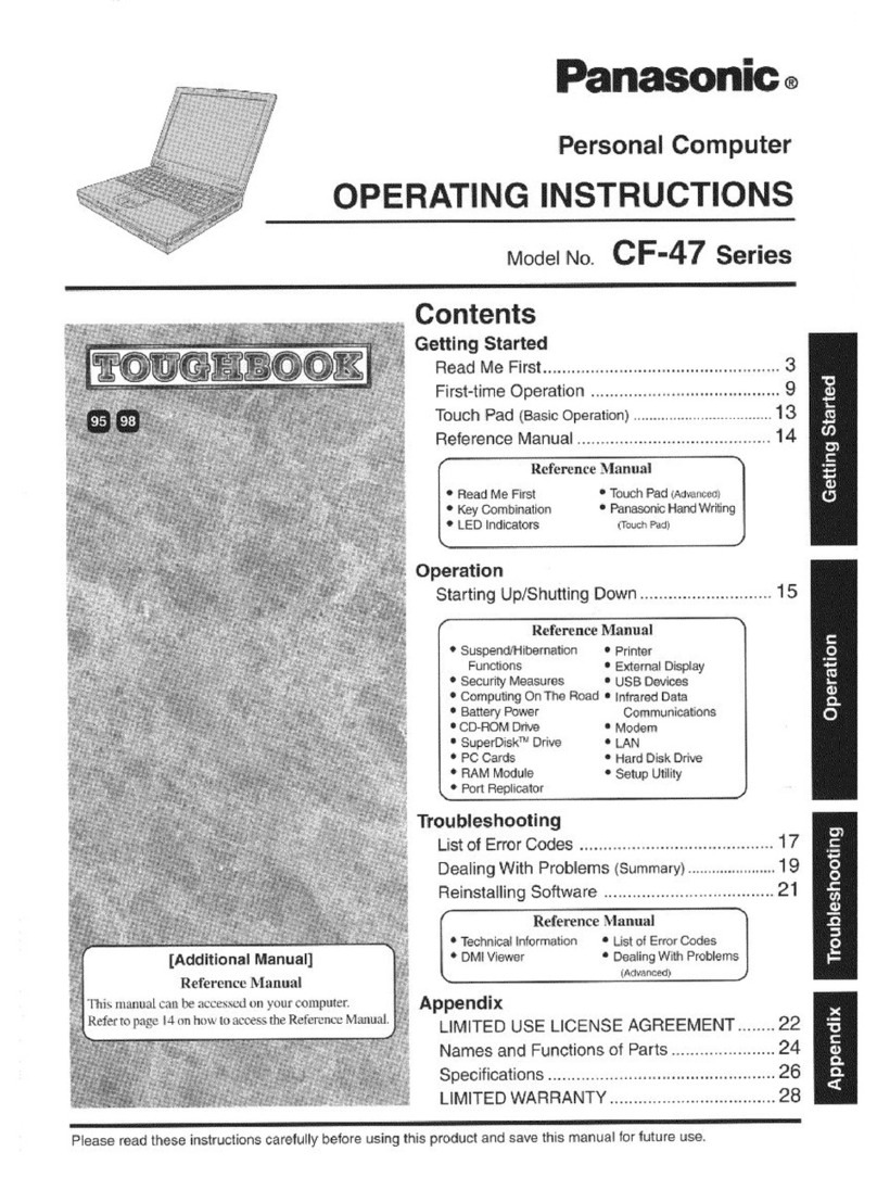 Panasonic Toughbook CF-47M4CKAAM user guide