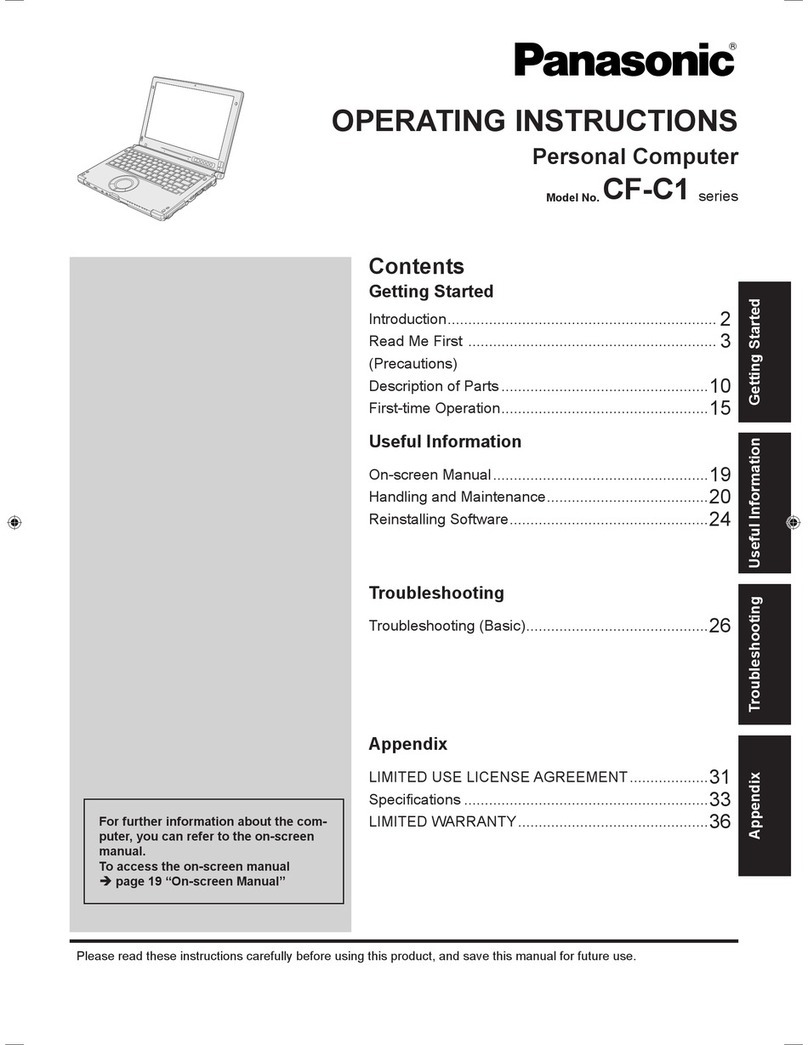 Panasonic Toughbook CF-C1ADAAZ6M operating instructions