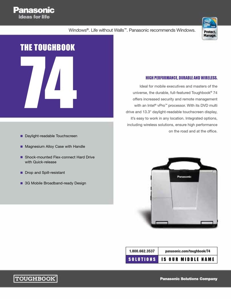 Panasonic Toughbook CF-74CCB02BM Specifications