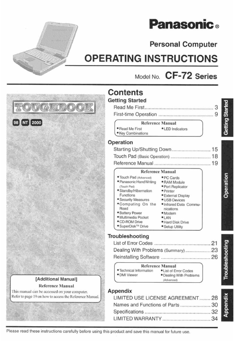 Panasonic Toughbook CF-72Q3GQZEM user guide