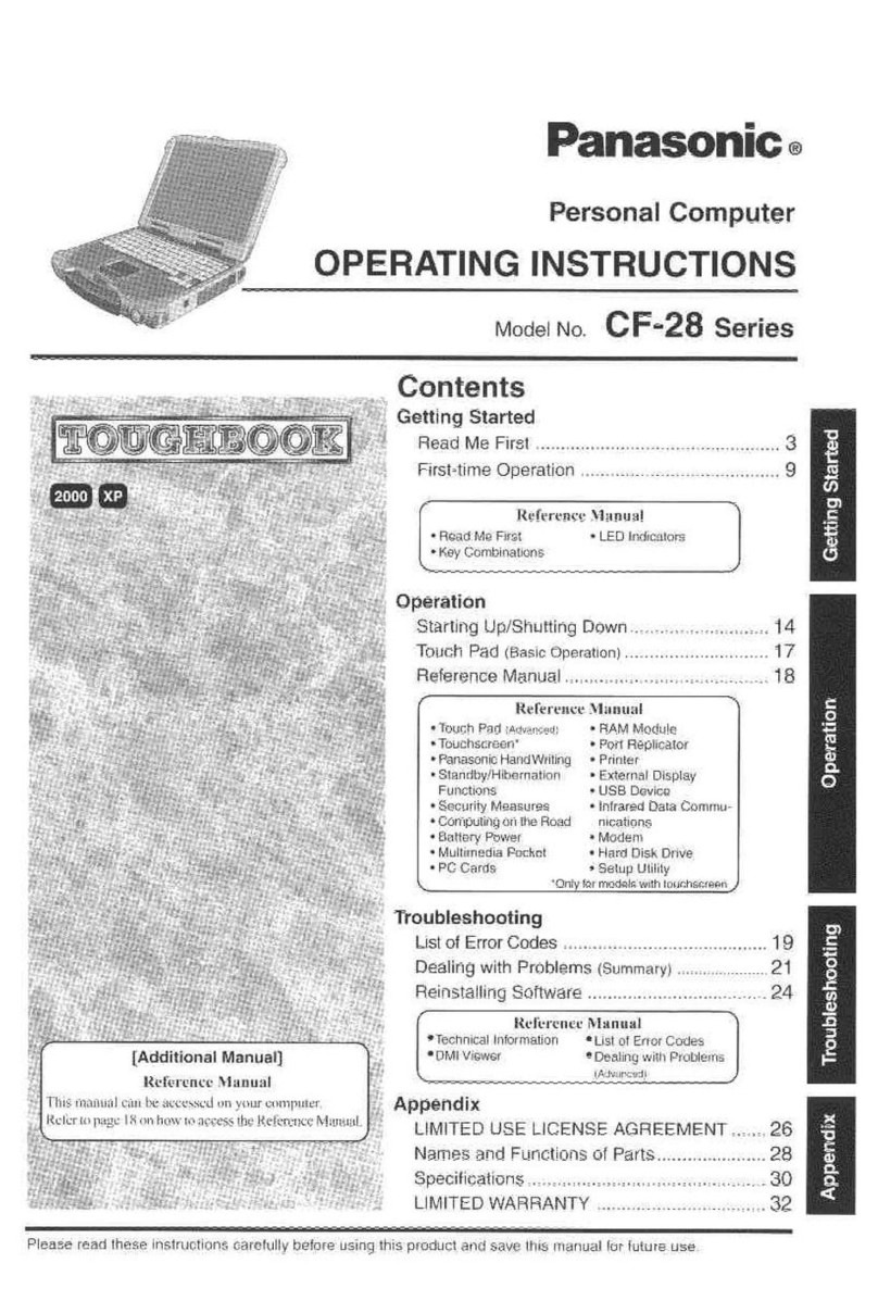 Panasonic Toughbook CF-28PTJAZQM user guide