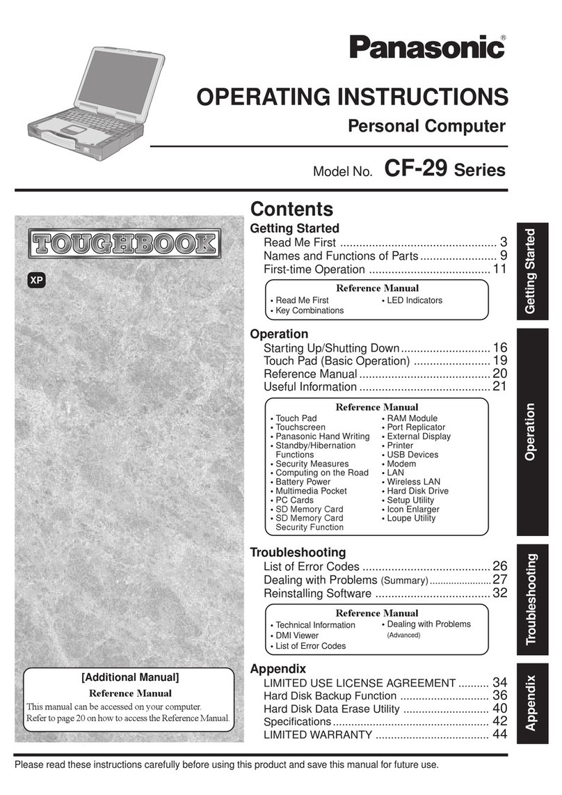 Panasonic Toughbook CF-29CTKGZKM User manual