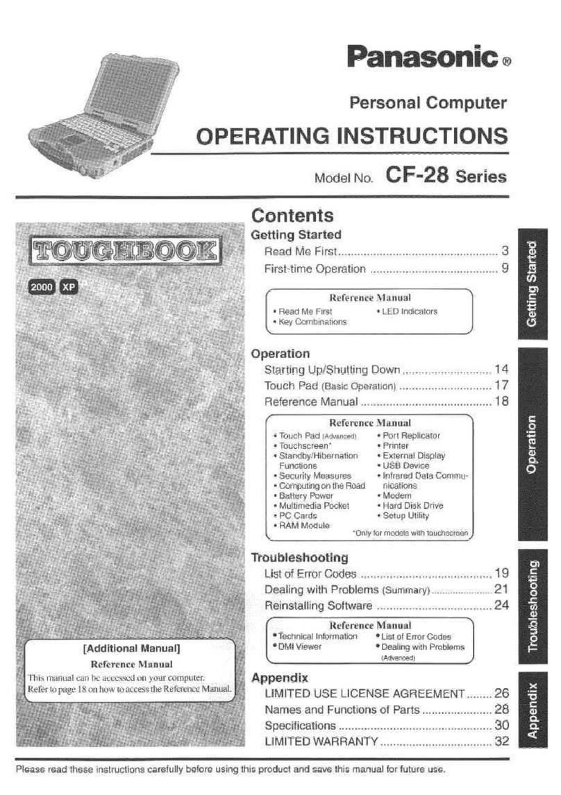 Panasonic Toughbook CF-28PMJAZQM User manual Panasonic Toughbook CF-28PMJAZQM User manual