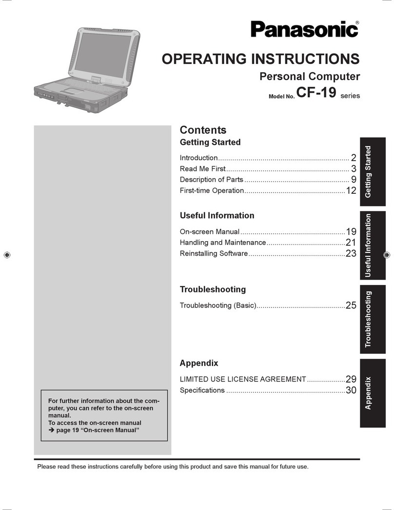 Panasonic Toughbook CF-19KHRAG2M User manual