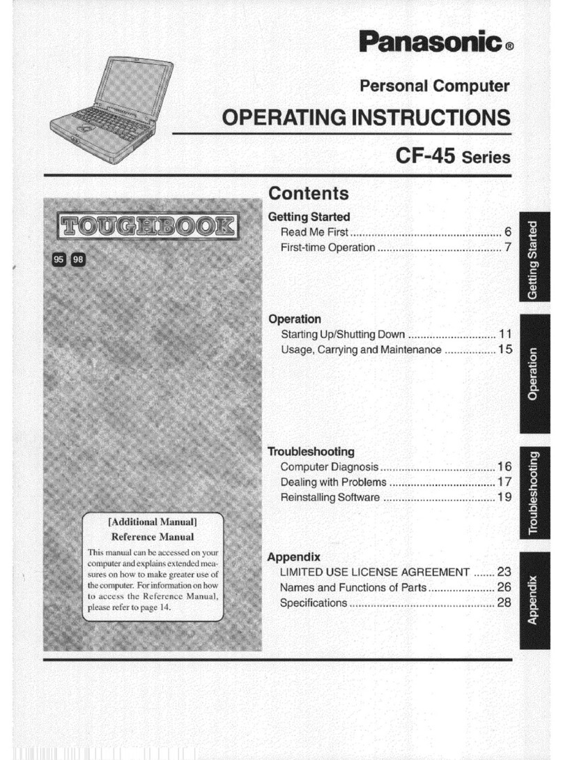 Panasonic Toughbook CF-45MJF8AAM User manual