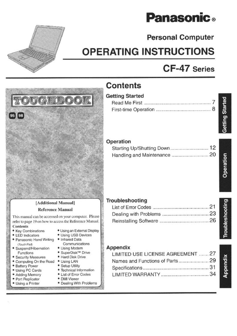 Panasonic Toughbook CF-47K4CJAAM user guide