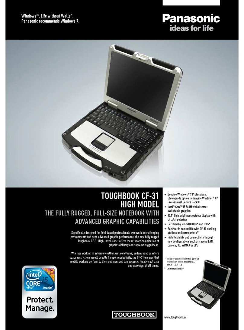 Panasonic Toughbook CF-31AAAEA2M User manual Panasonic Toughbook CF-31AAAEA2M User manual