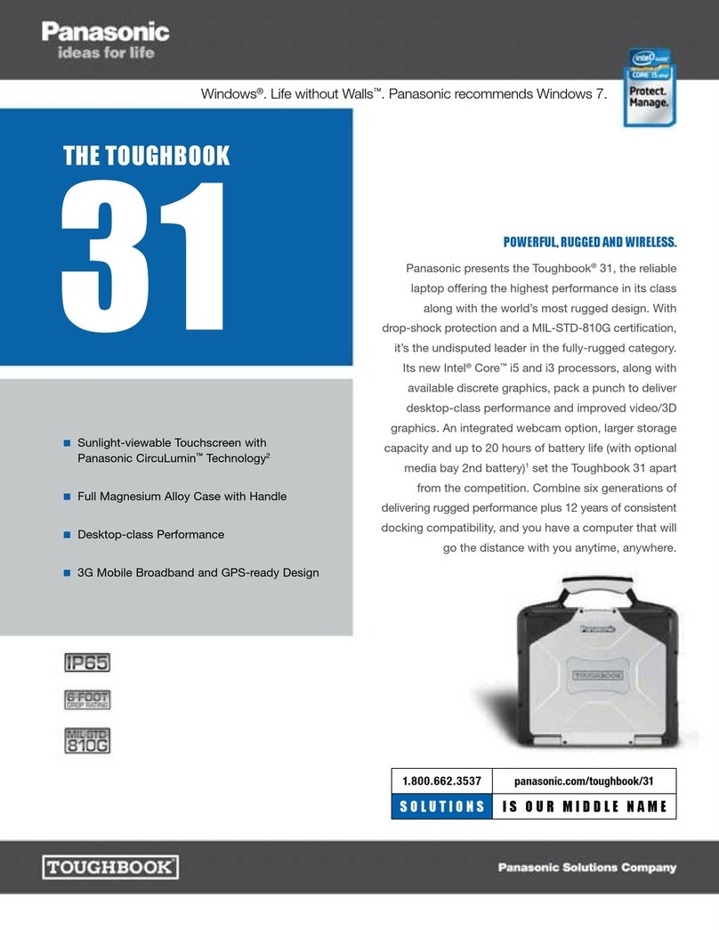 Panasonic Toughbook CF-31AAA7J1M Specifications
