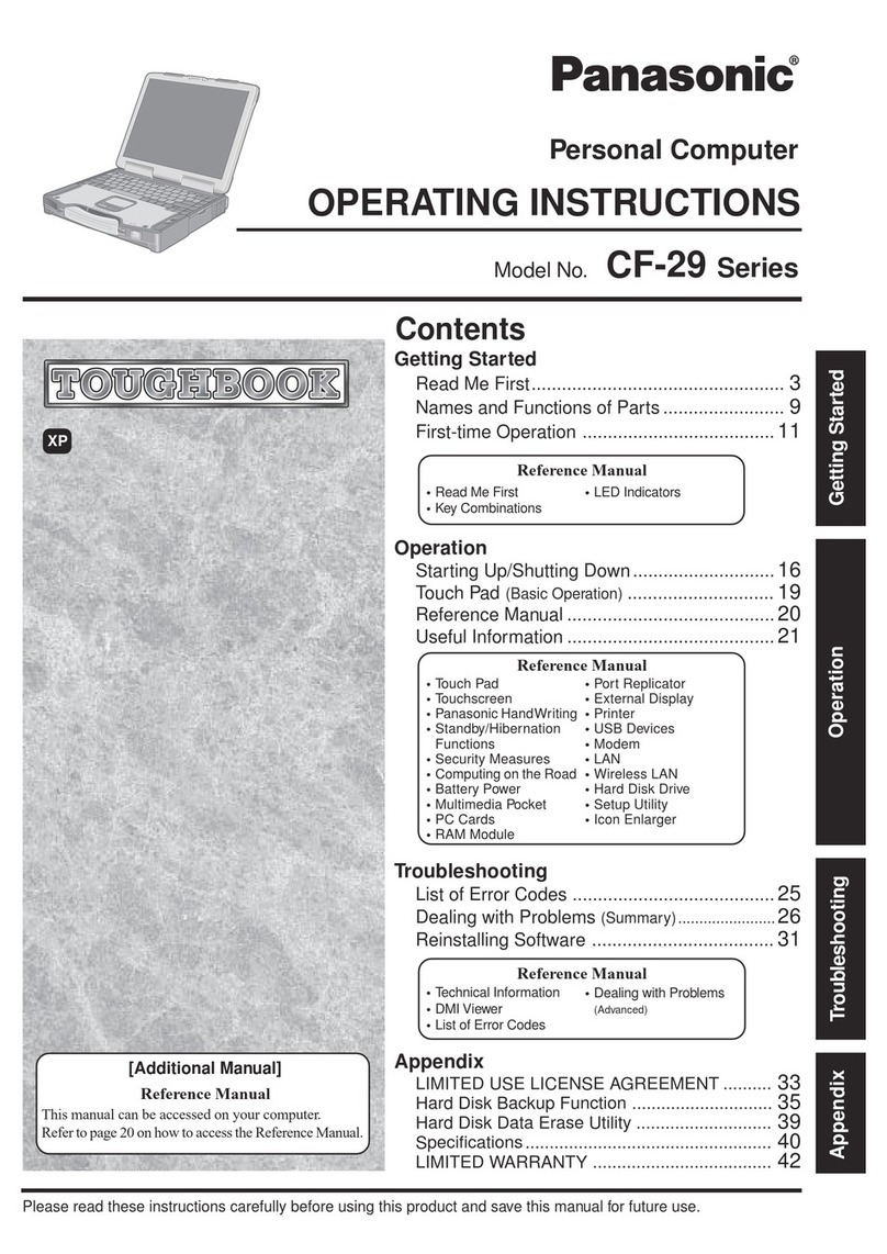 Panasonic Toughbook CF-29ETKGZKM operating instructions Panasonic Toughbook CF-29ETKGZKM operating instructions