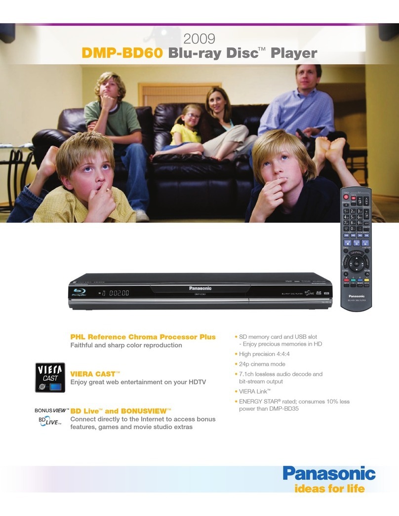 Panasonic DMP-BD35 User manual