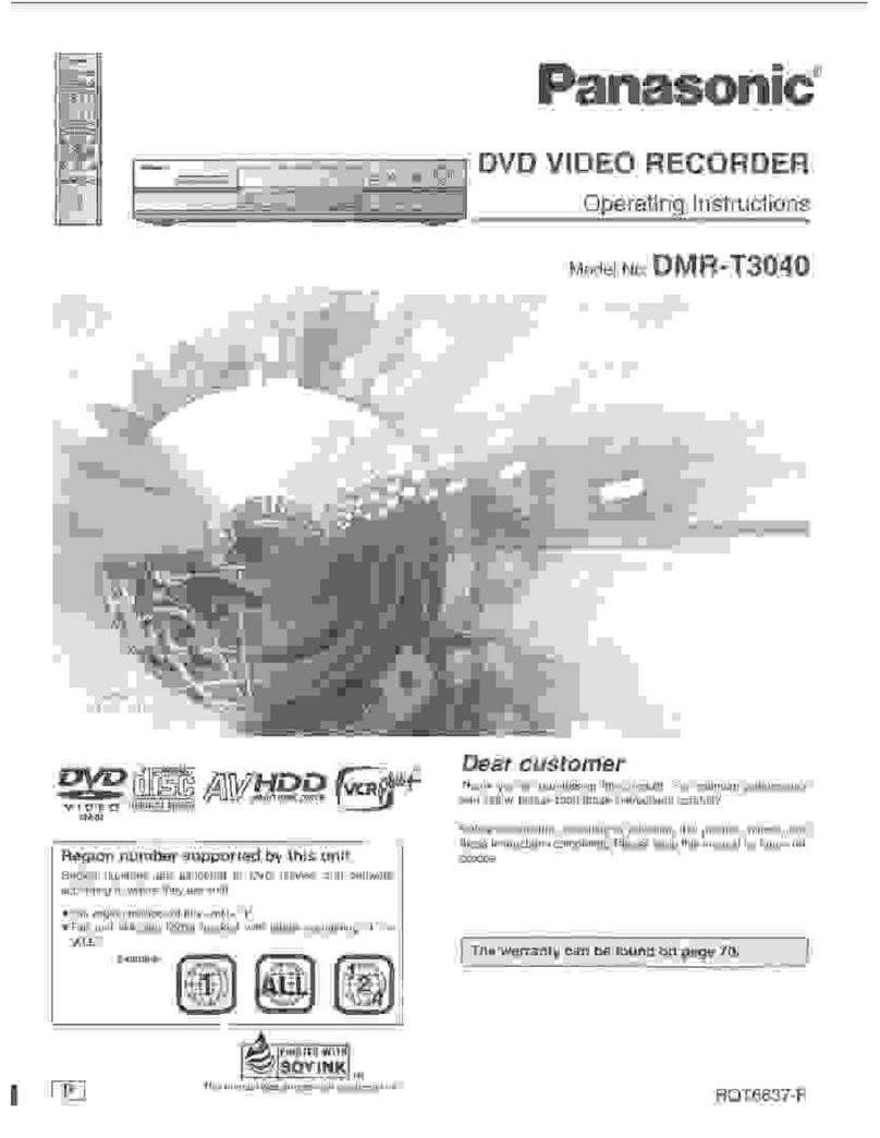 Panasonic DMR-T3040 User manual