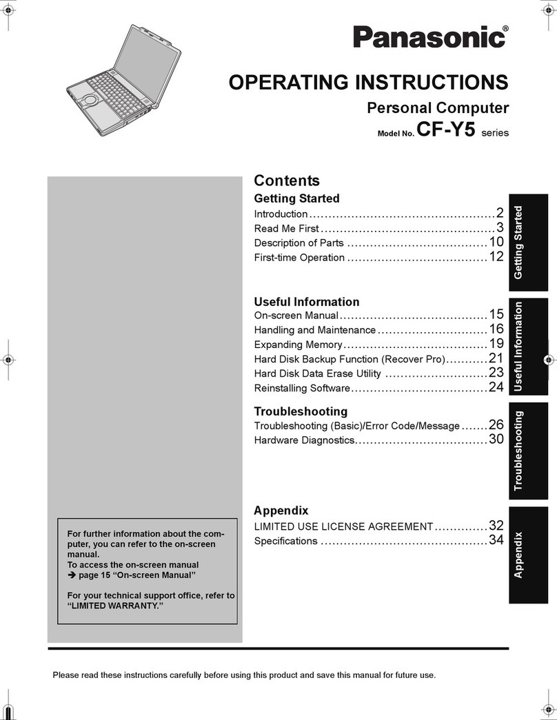 Panasonic Toughbook CF-Y5LWEZZBM User manual
