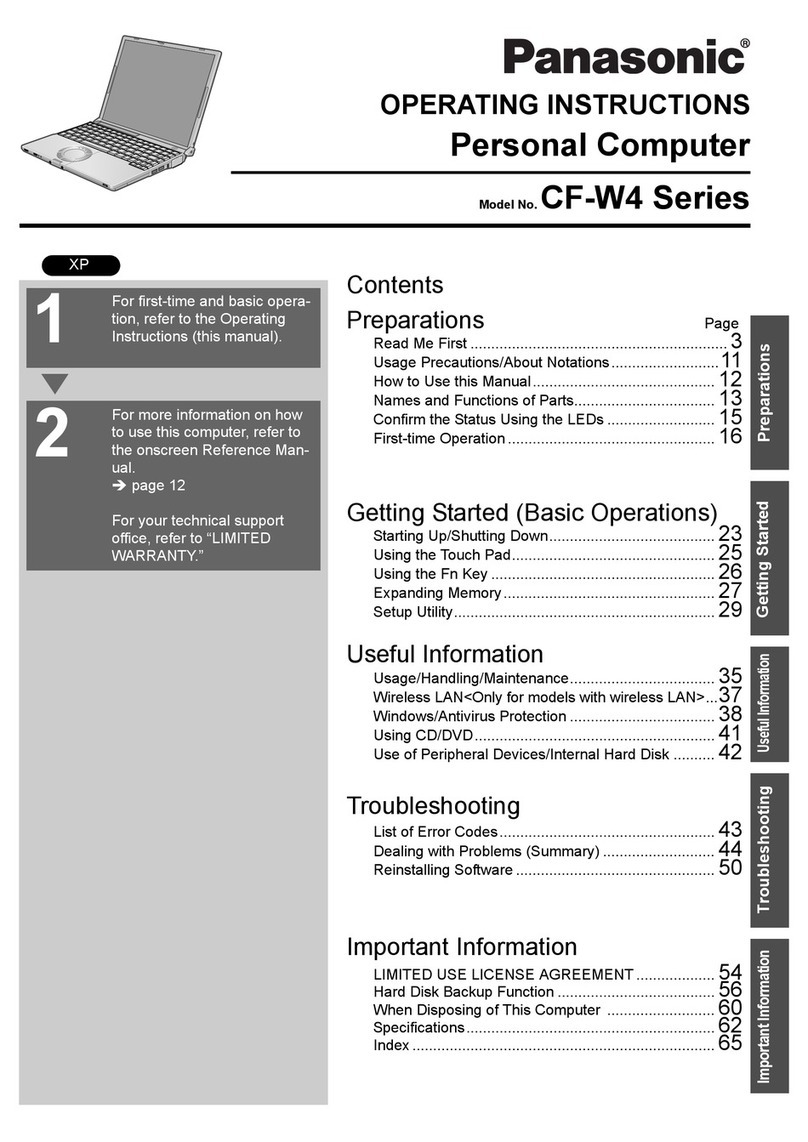 Panasonic Toughbook CF-W4HCEZZBM User manual