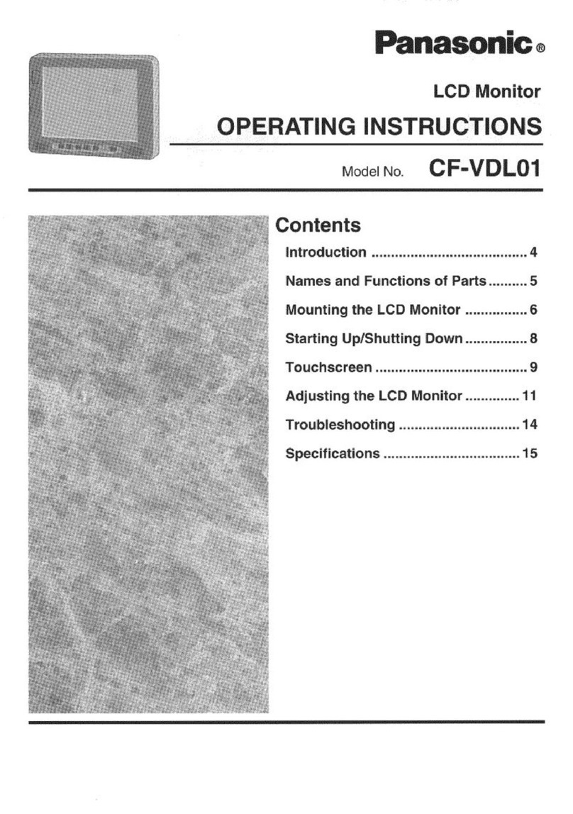Panasonic CFVDL01W - LCD MONITOR User manual