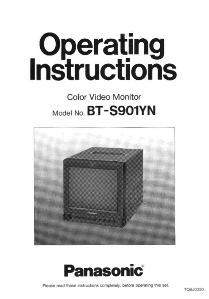 Panasonic BTS901YN - COLOR MONITOR User manual