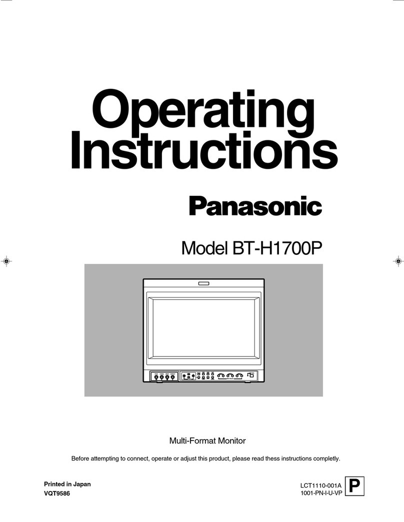 Panasonic BTH1700BP - IND. MONITOR User manual