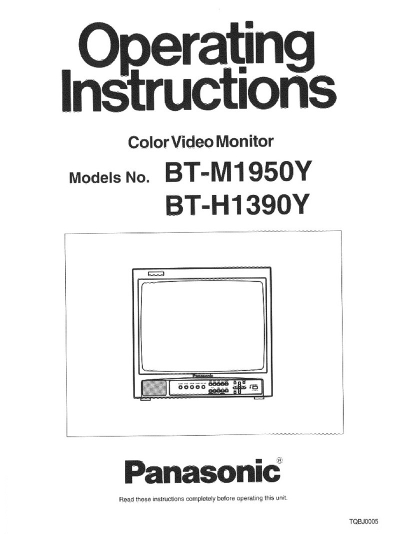 Panasonic BTH1390Y - COLOR VIDEO MONITOR User manual