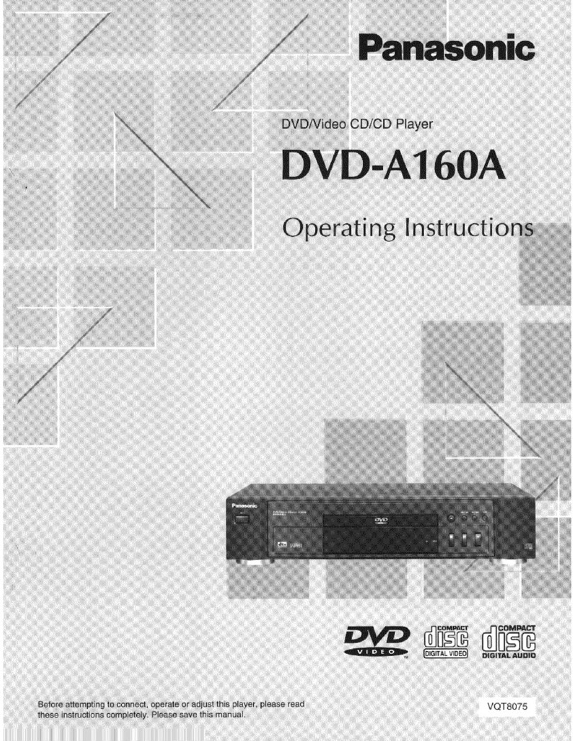 Panasonic DVD-A160 User manual