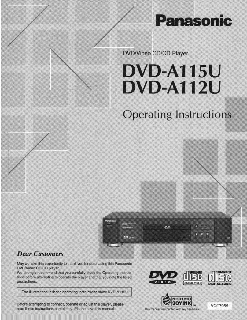 Panasonic DVD-A112 User manual