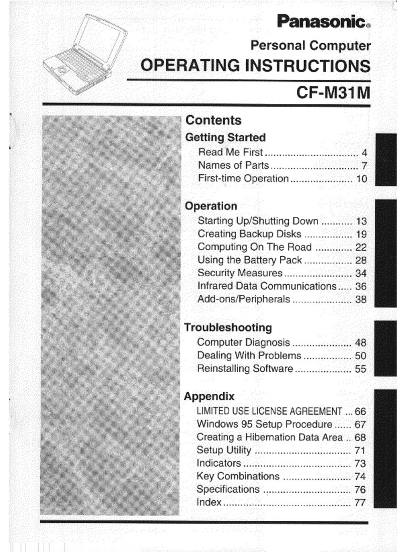 Panasonic Toughbook CF-M31M user guide