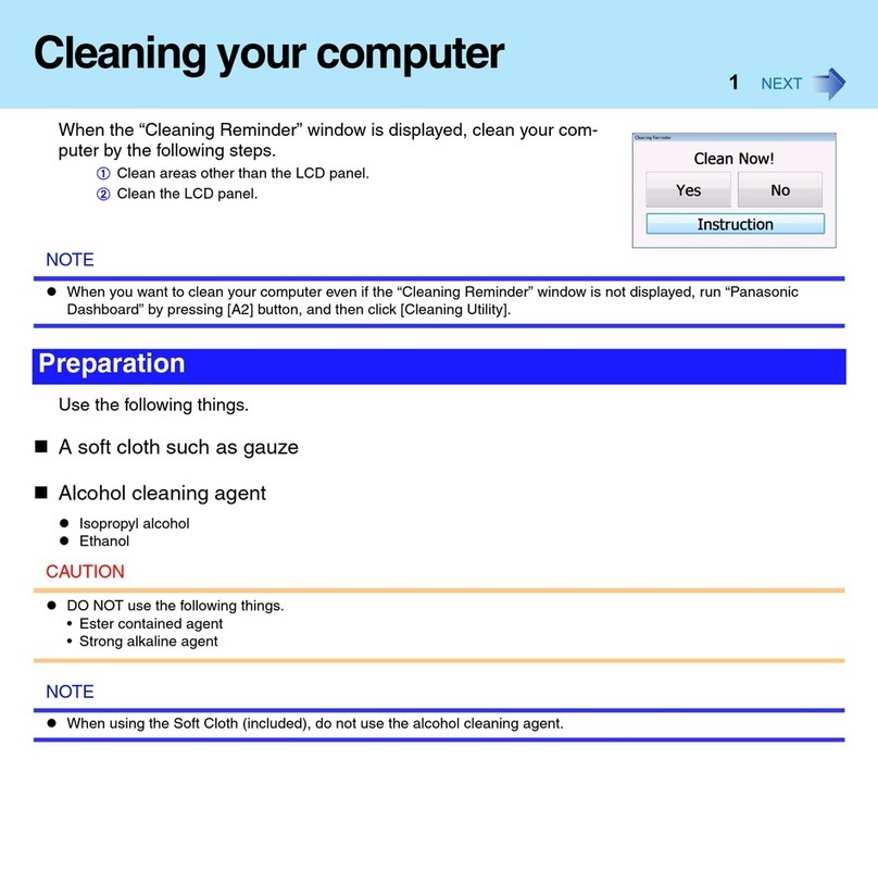 Panasonic Toughbook CF-H1ADBBZCM supplementary guide