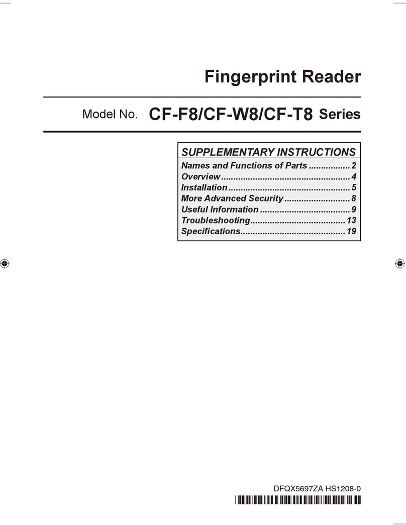 Panasonic Toughbook CF-F8EWDZZAM supplementary guide