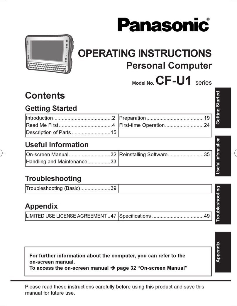 Panasonic Toughbook CF-U1AQB1G2M User manual