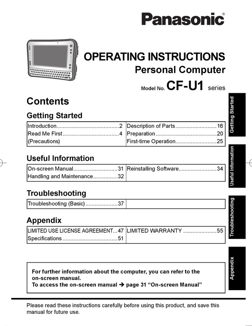 Panasonic Toughbook CF-U1A1B1G2M User manual