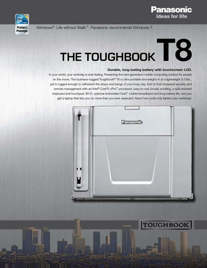 Panasonic Toughbook CF-T8EWATZ2M User manual