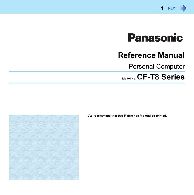Panasonic Toughbook CF-T8EWATZJM Reference manual