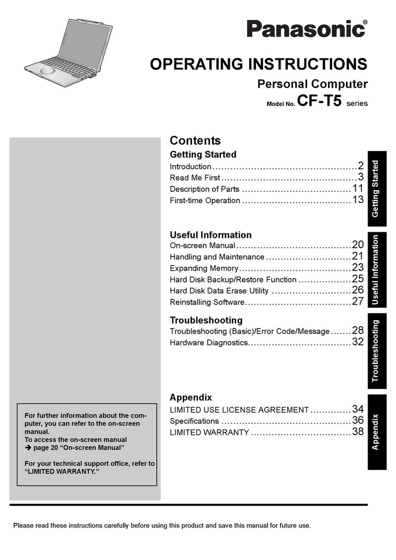 Panasonic Toughbook CF-T5MWETABM operating instructions
