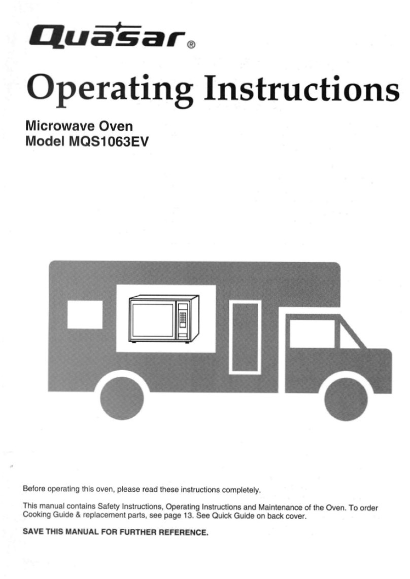 Quasar MQS1063EV operating instructions