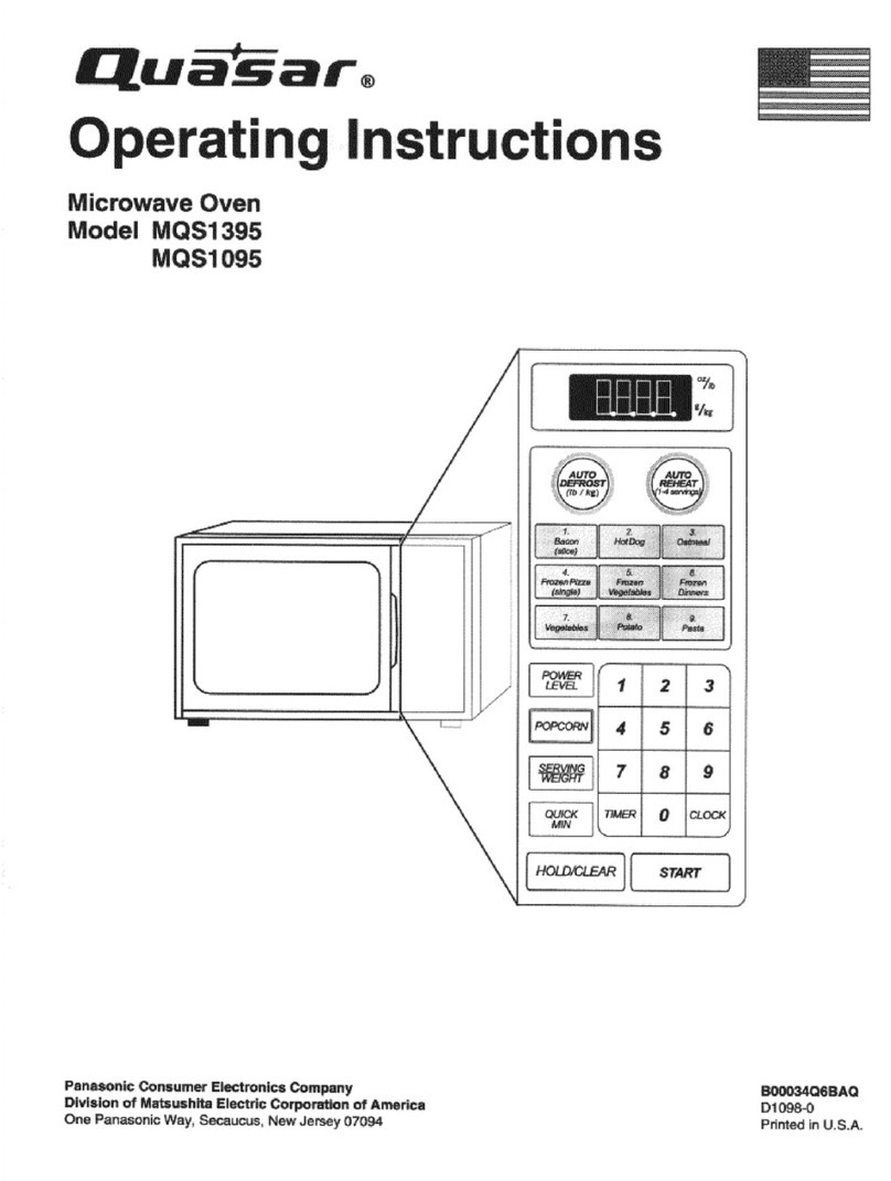 Quasar MQS1095 operating instructions
