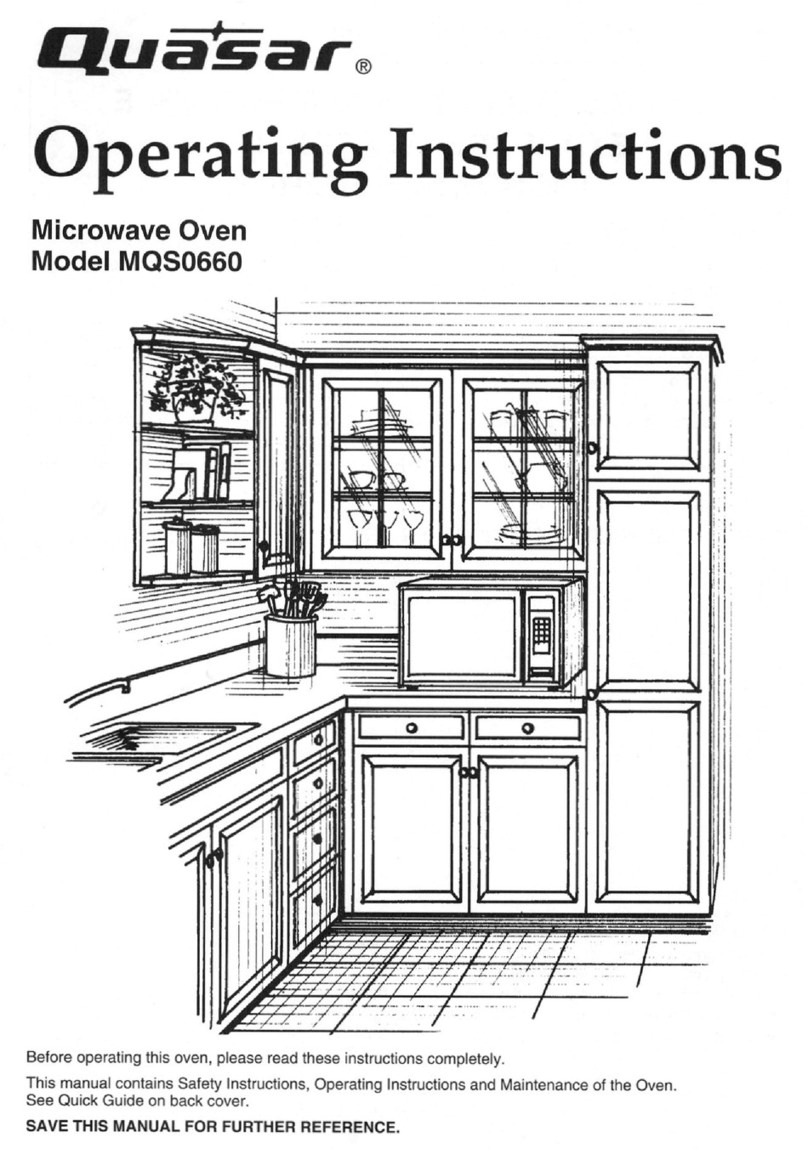 Quasar MQS0660 - MICROWAVE operating instructions