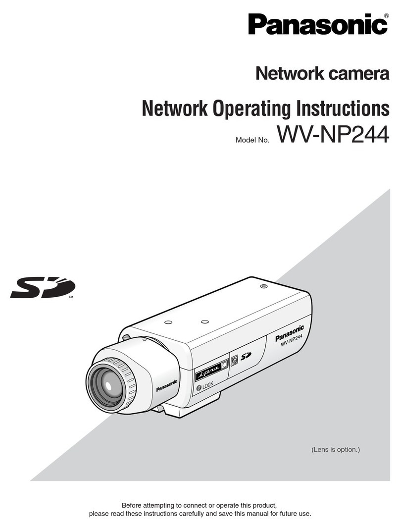 Panasonic WVNP244 - COLOR CCTV CAMERA User manual Panasonic WVNP244 - COLOR CCTV CAMERA User manual