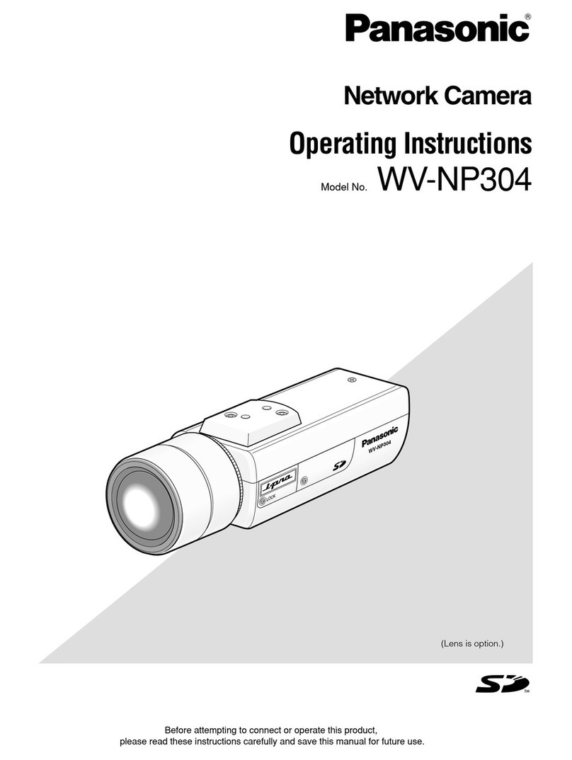 Panasonic WV-NP304 User manual