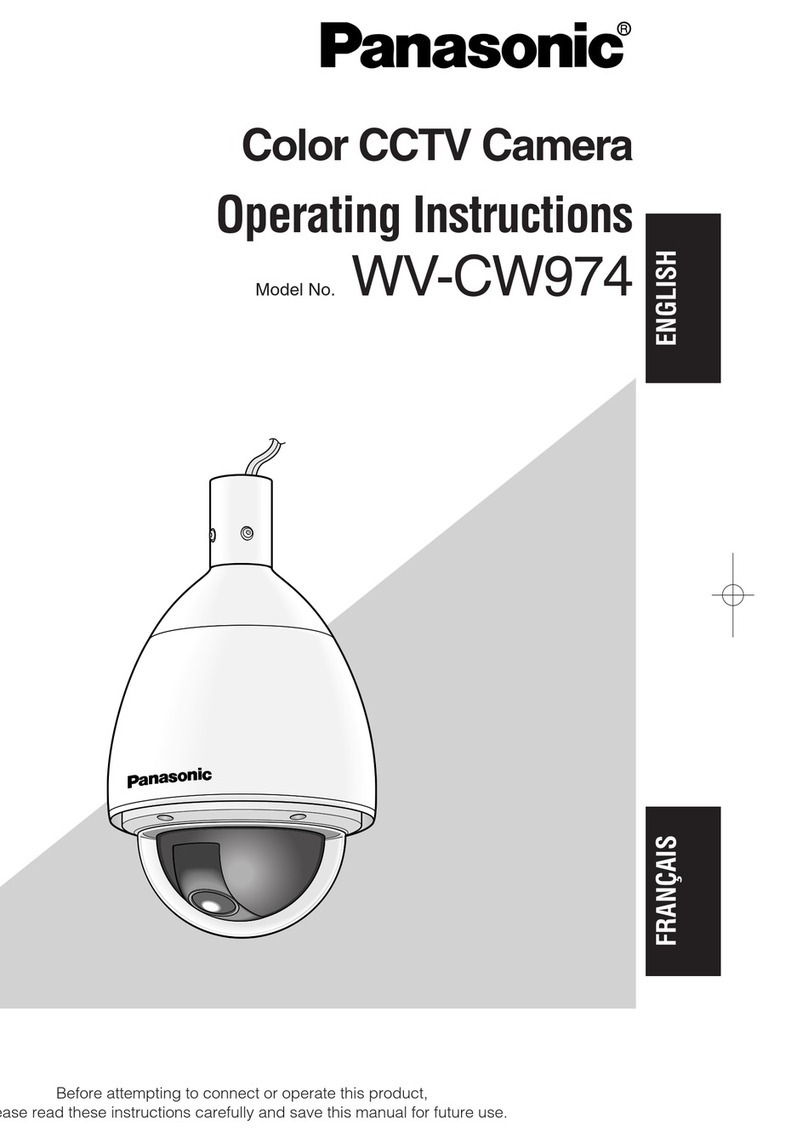 Panasonic Super Dynamic III WV-CW974 operating instructions
