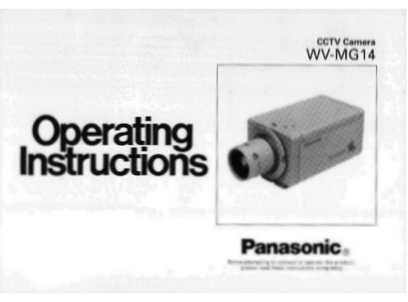 Panasonic WVMG14 - CCTV CAMERA operating instructions