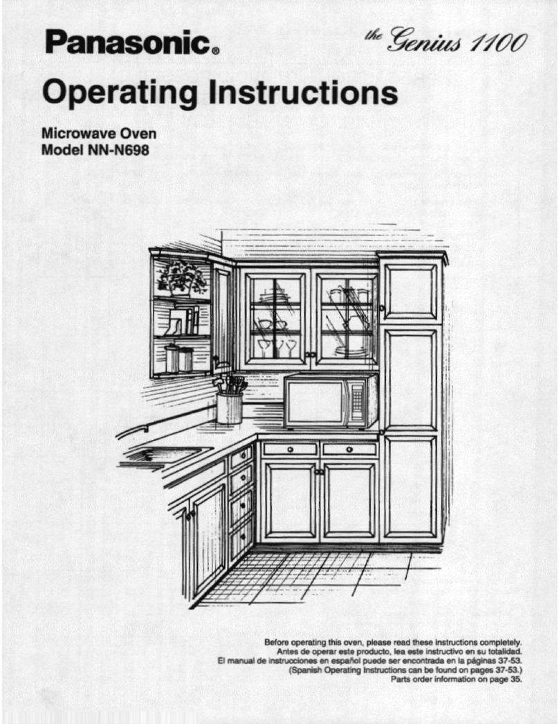 Panasonic NN-N698 operating instructions