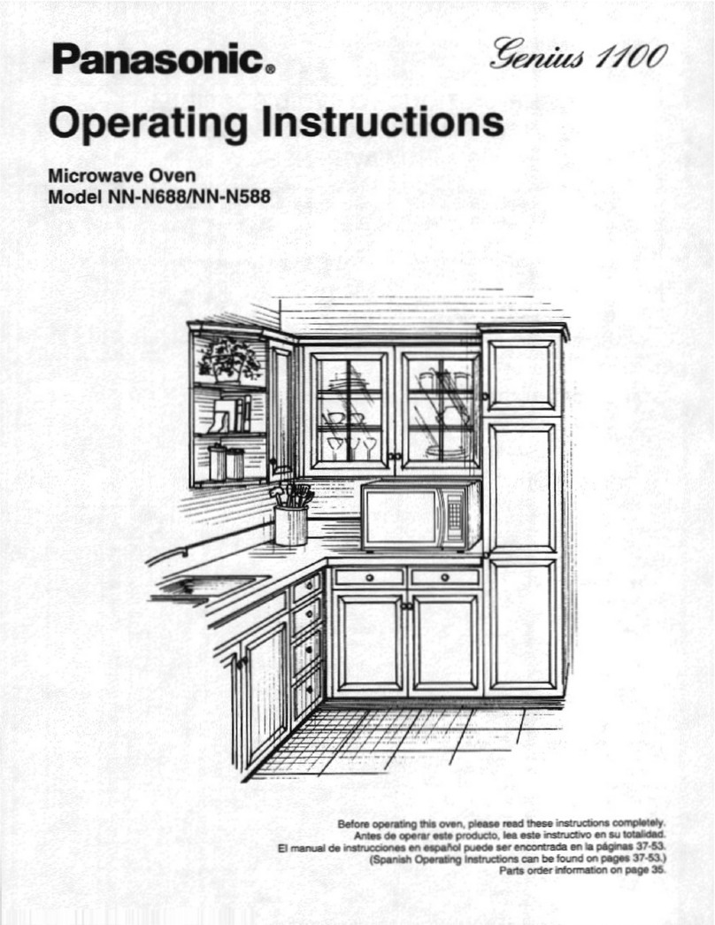 Panasonic NN-N588 operating instructions