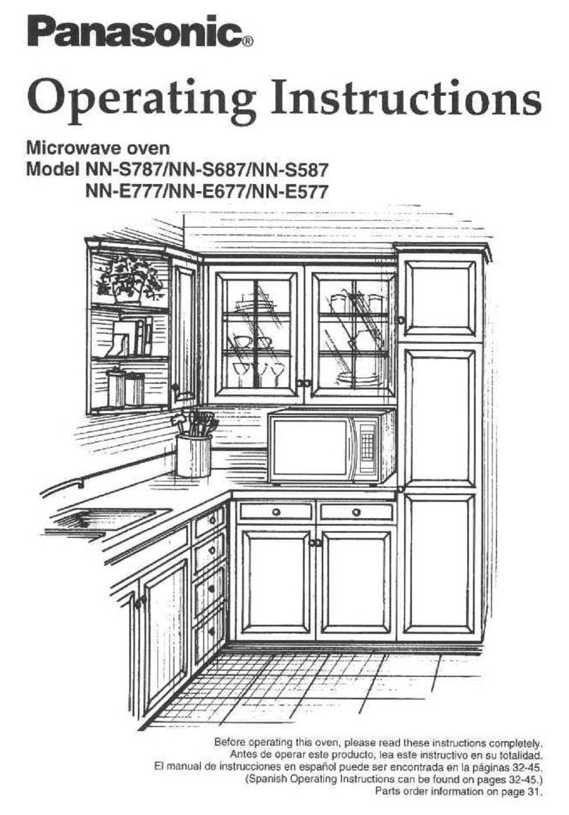 Panasonic NNE577 - MICROWAVE User manual