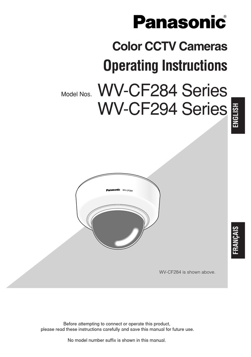 Panasonic WV-CF284 Series User manual
