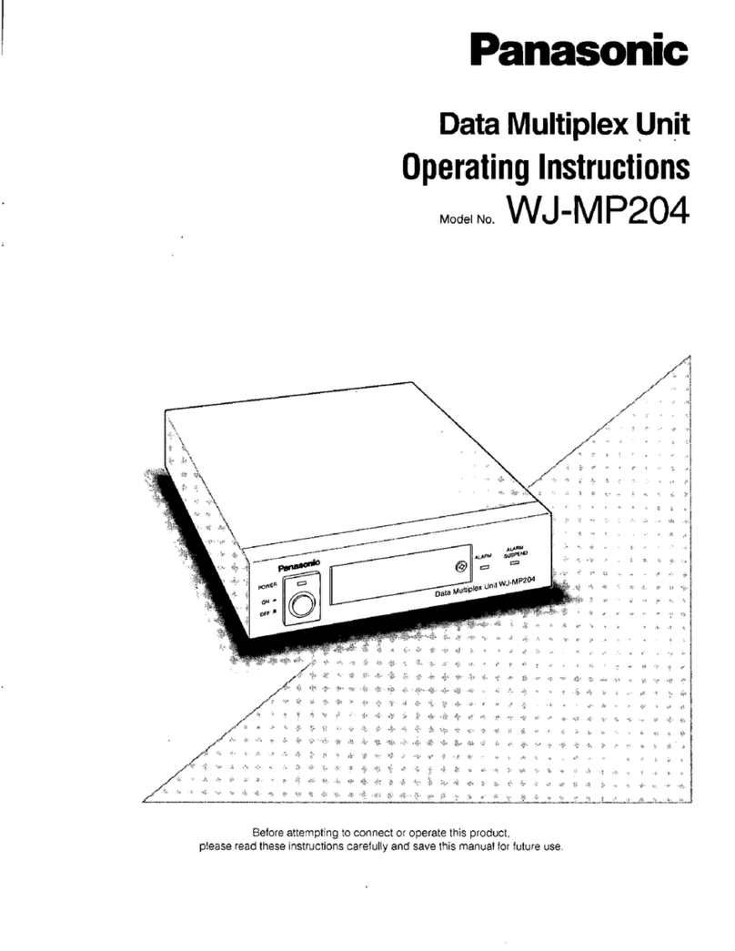 Panasonic WJMP204C - DATA MULTIPLEX UNIT User manual