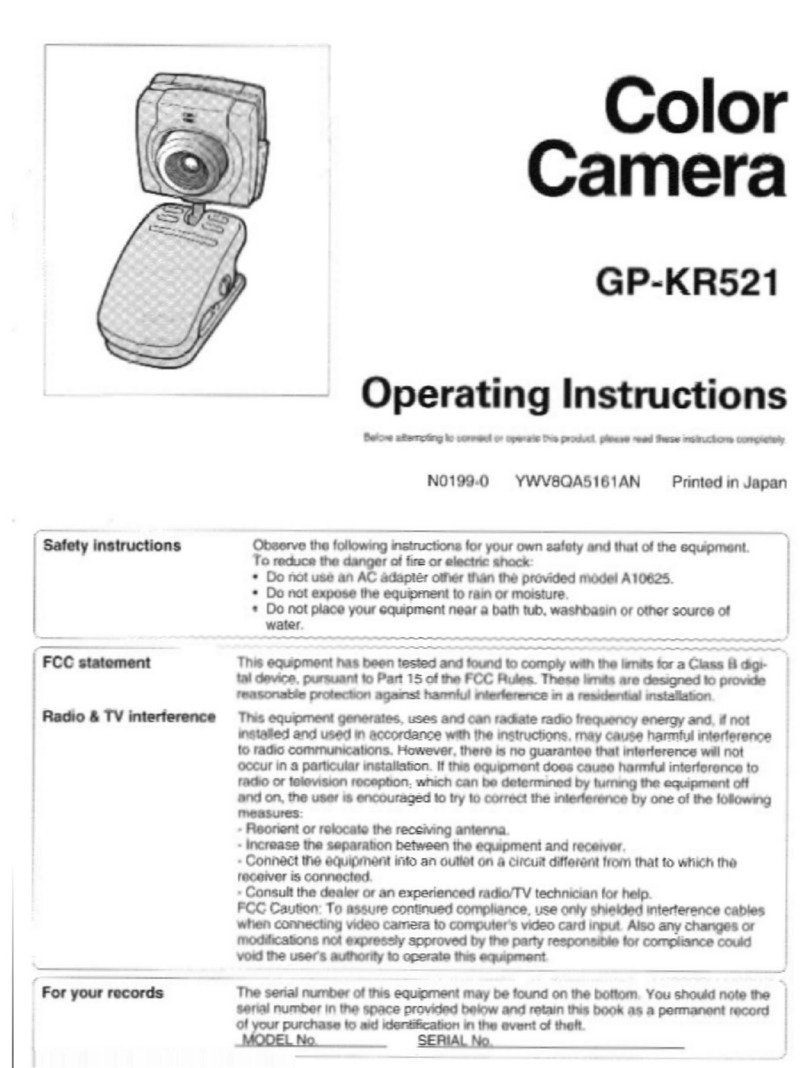 Panasonic GP-KR521 operating instructions