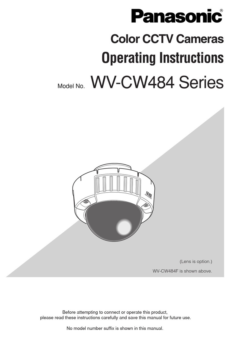 Panasonic Super Dynamic III WV-CW484F operating instructions