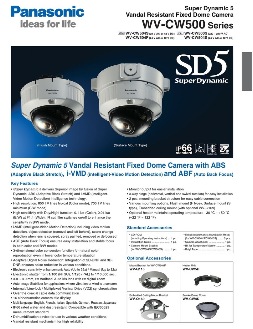 Panasonic WV-CW504F User manual